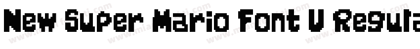 New Super Mario Font U Regular字体转换